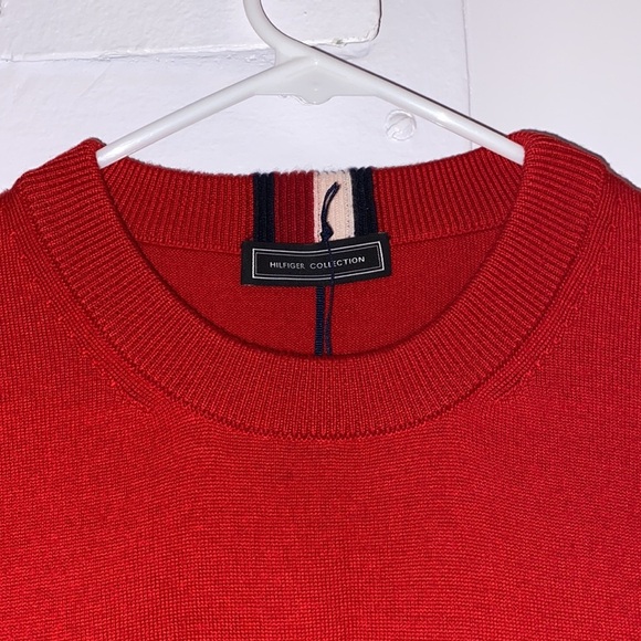 Hilfiger Collection Wool Argyle Crest Sweater Size M NWT - Picture 3 of 9